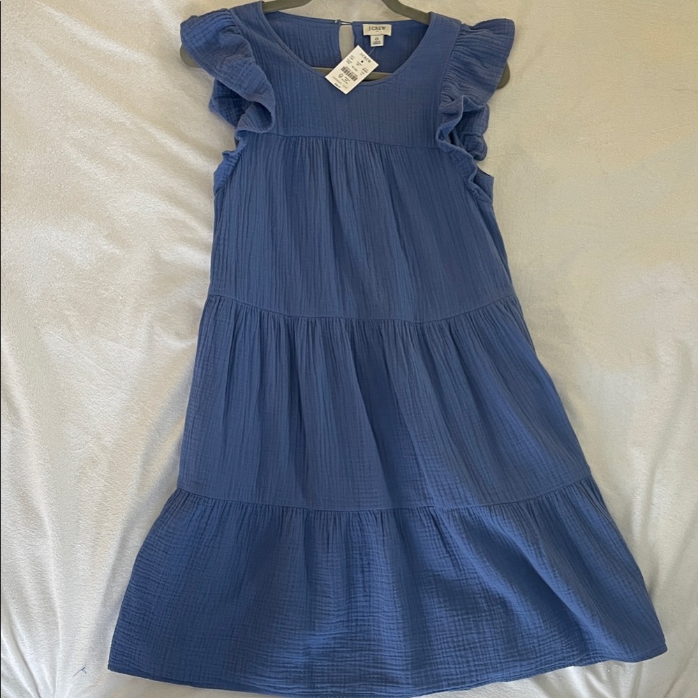J. Crew Blue Midi Dress